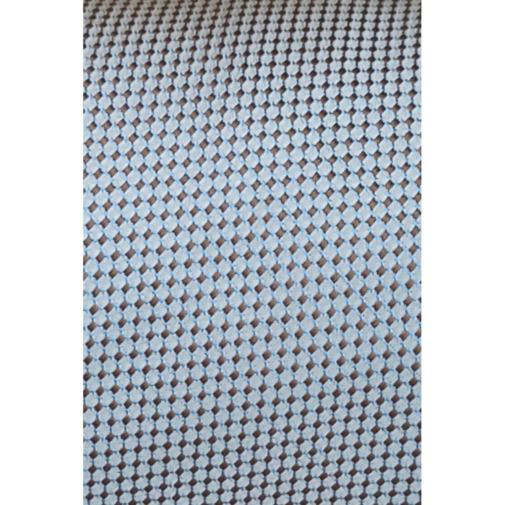 ERMENEGILDO ZEGNA Beige Geometric Silk Tie ITALY 58"/ 3.5" EC - Picture 4 of 4